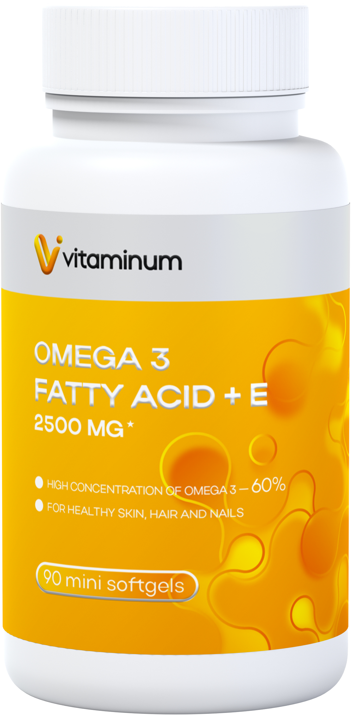  Vitaminum ОМЕГА 3 60% + витамин Е (2500 MG*) 90 капсул 700 мг   в Мончегорске